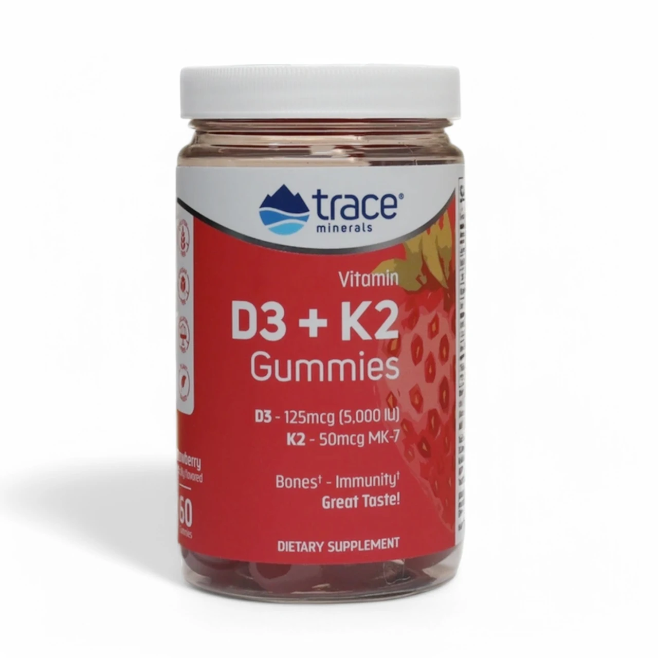 Trace Minerals Vitamin D3 + K2 Gummies bottle